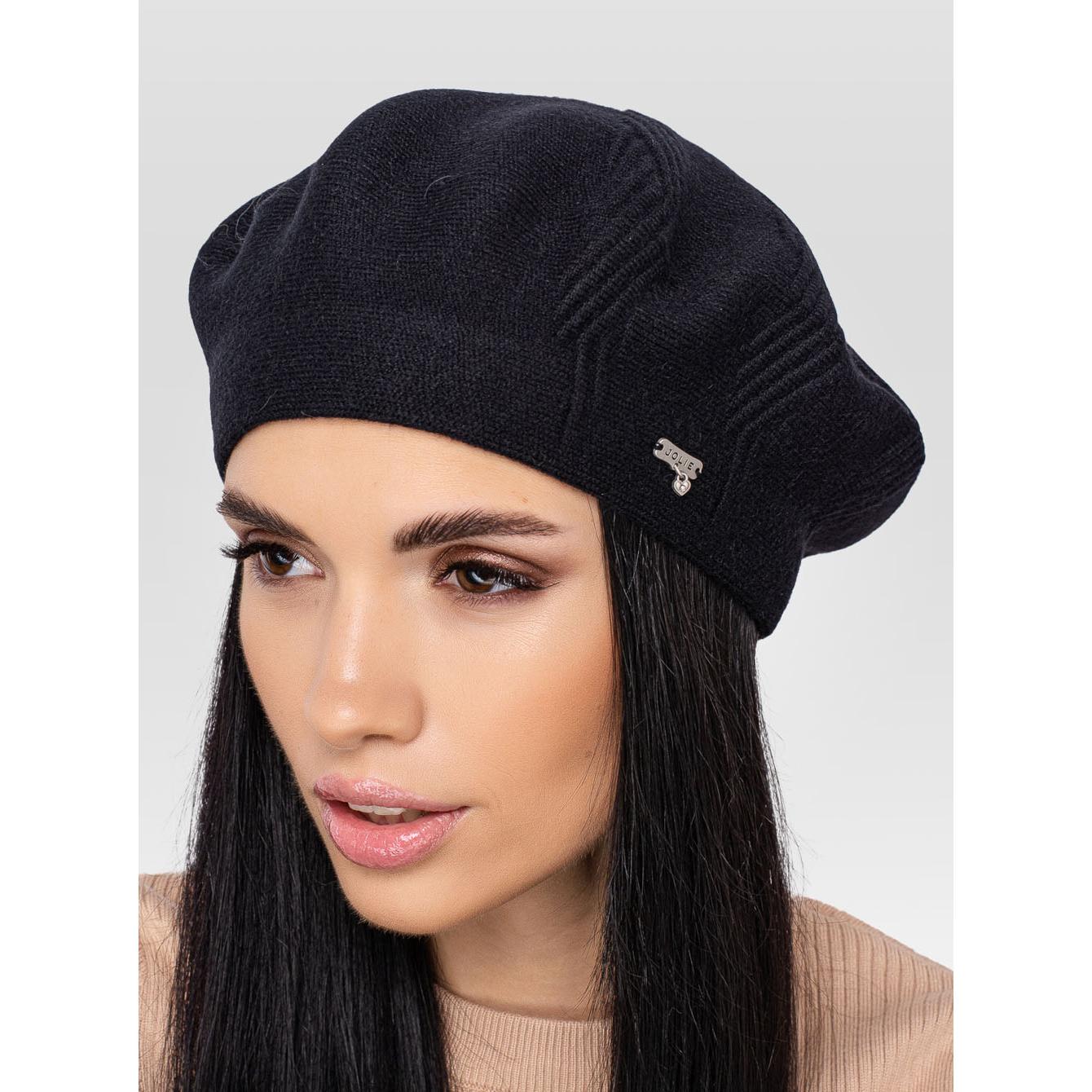 Берет женский шерстяной Leks Магма one size Черный