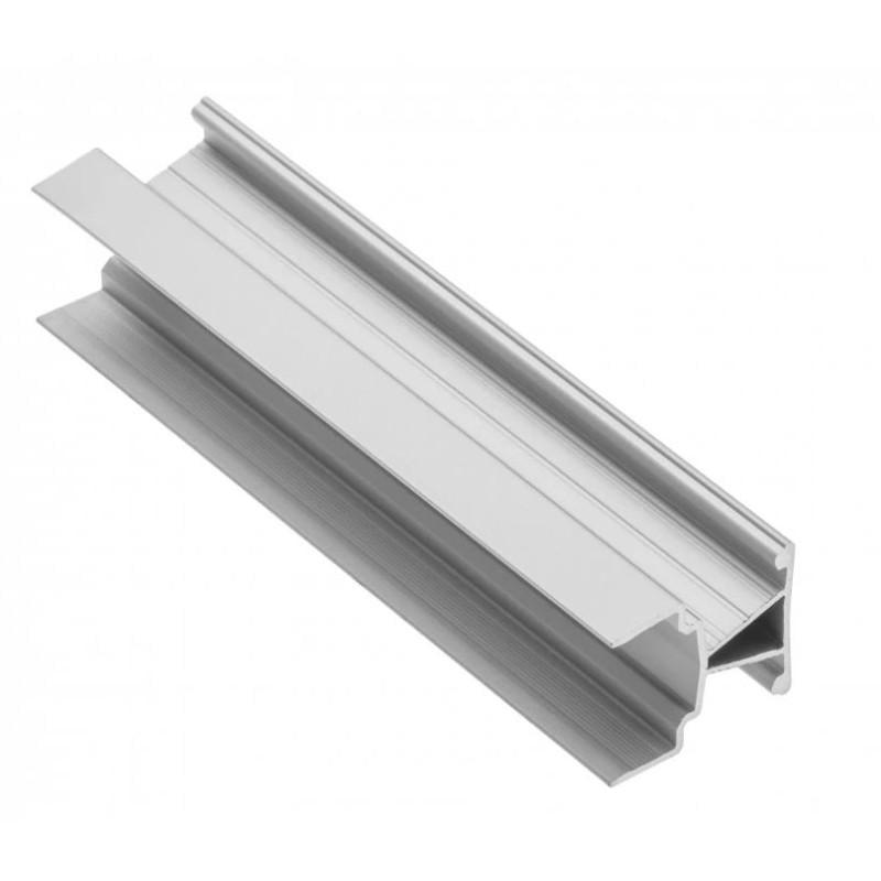 Профіль алюмінієвий GTV GLAX MINI торцевий двосторонній для ДСП 18 мм 3 м Срібний (27771219)