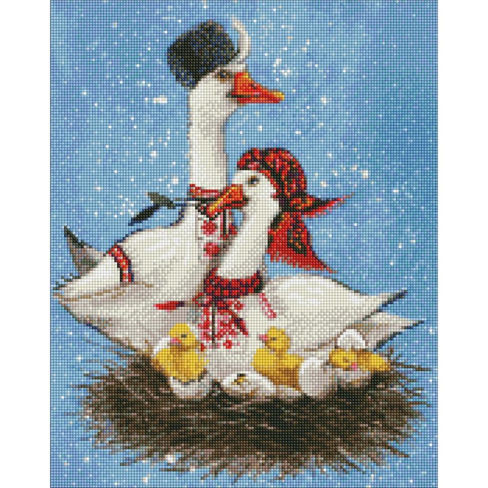 Алмазная мозаика Идейка Большая семья 40x50 см (AMO7633)