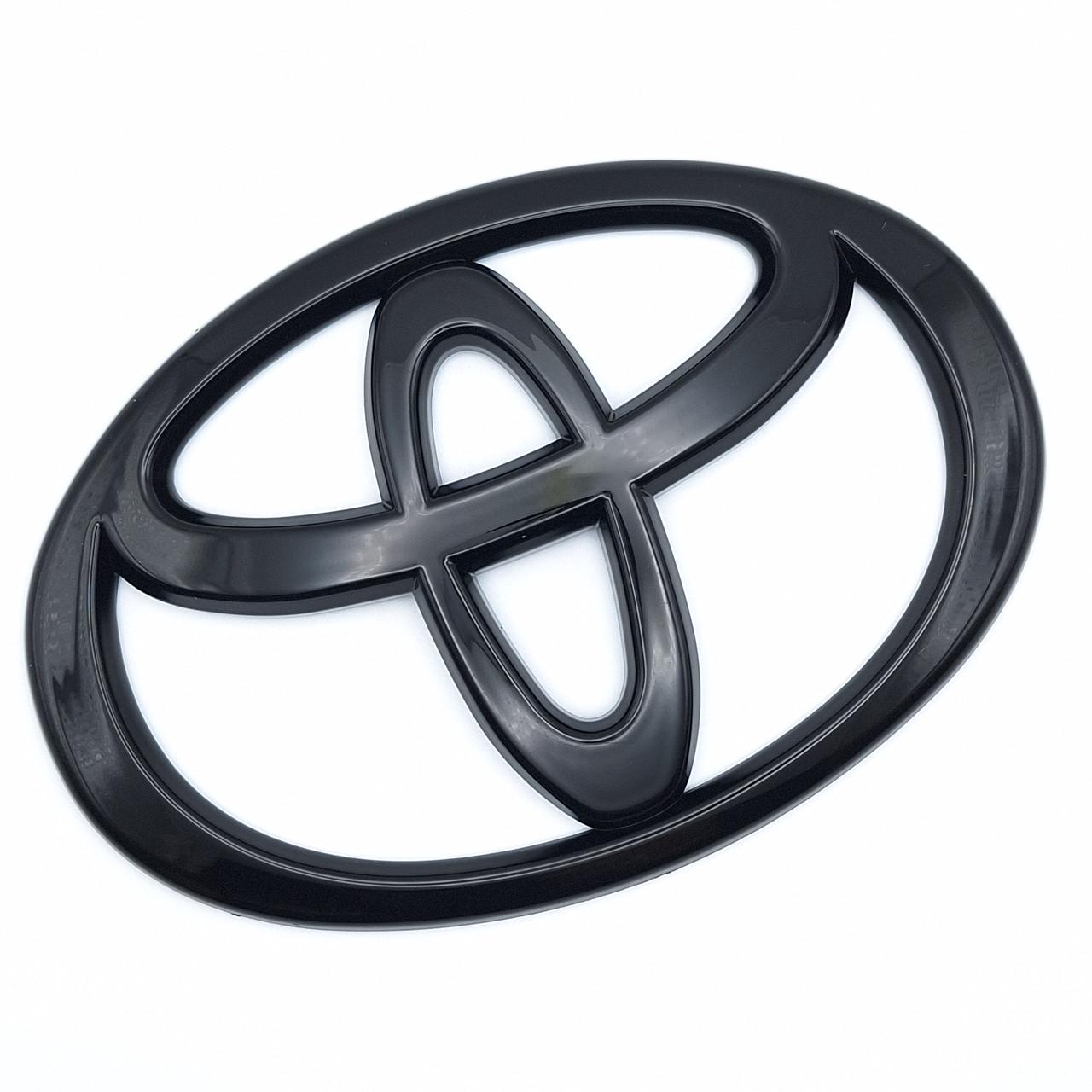Емблема Toyota 160х110 мм Чорний глянцевий (2074711027)