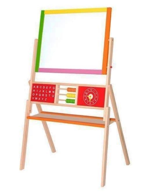 Деревянный мольберт Viga Toys 50951 двухсторонний магнитный - фото 4 Деревянный мольберт Viga Toys 50951 двухсторонний магнитный - фото 4