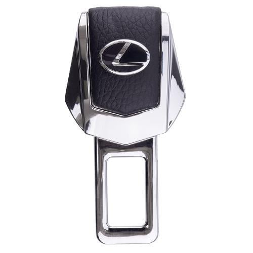 Заглушка ремня безопасности LEXUS металл хромированный/кожа 1 шт. (00000063821)