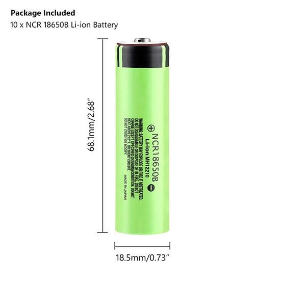 Аккумулятор LiitoKala 34B-JT NCR 18650B 3400 mAh 6А - фото 2 Аккумулятор LiitoKala 34B-JT NCR 18650B 3400 mAh 6А - фото 2