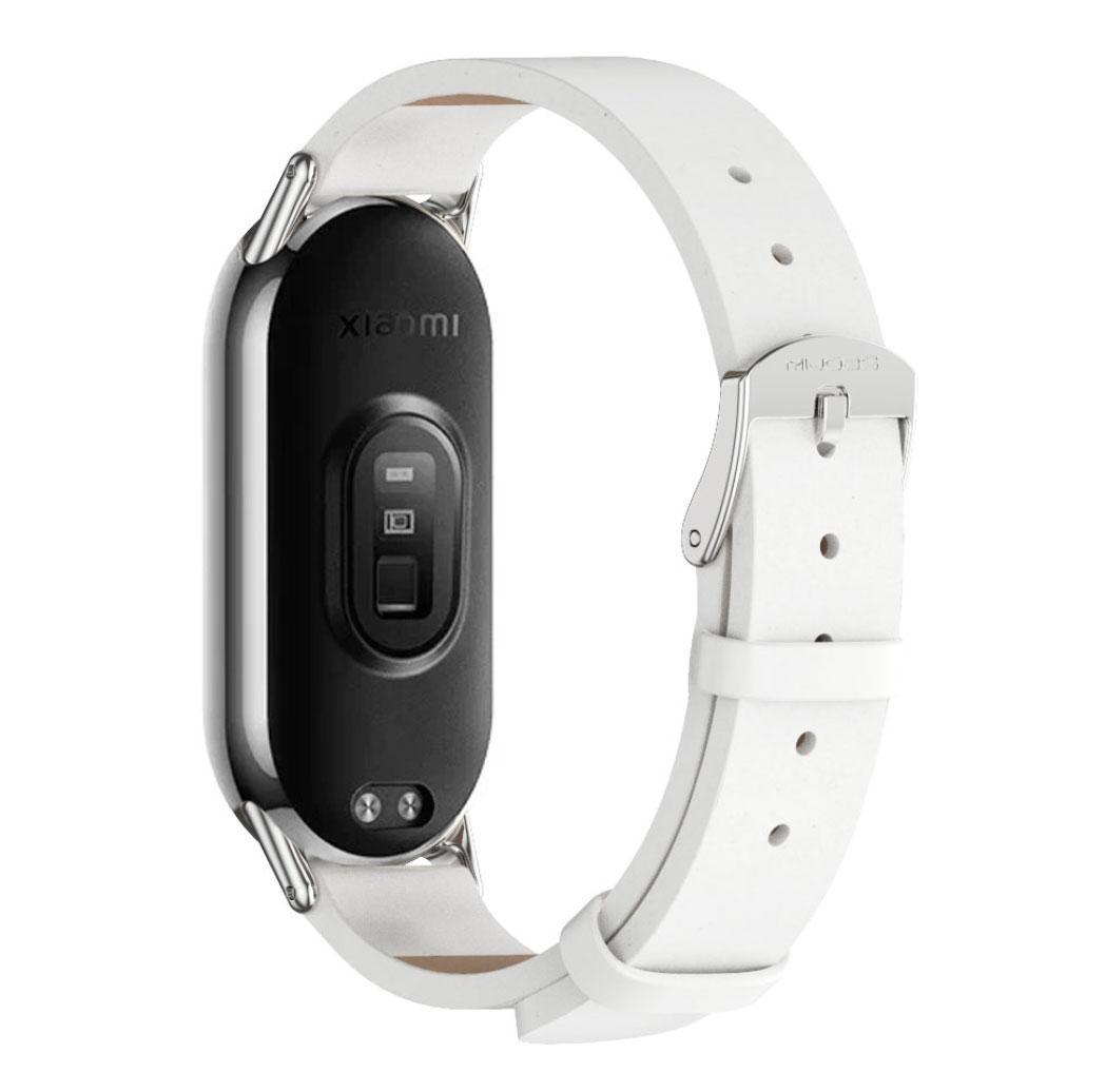 Ремешок для фитнес-браслета Mijobs Xiaomi Smart Band 10 White/Silver (2726125134) - фото 3 Ремешок для фитнес-браслета Mijobs Xiaomi Smart Band 10 White/Silver (2726125134) - фото 3