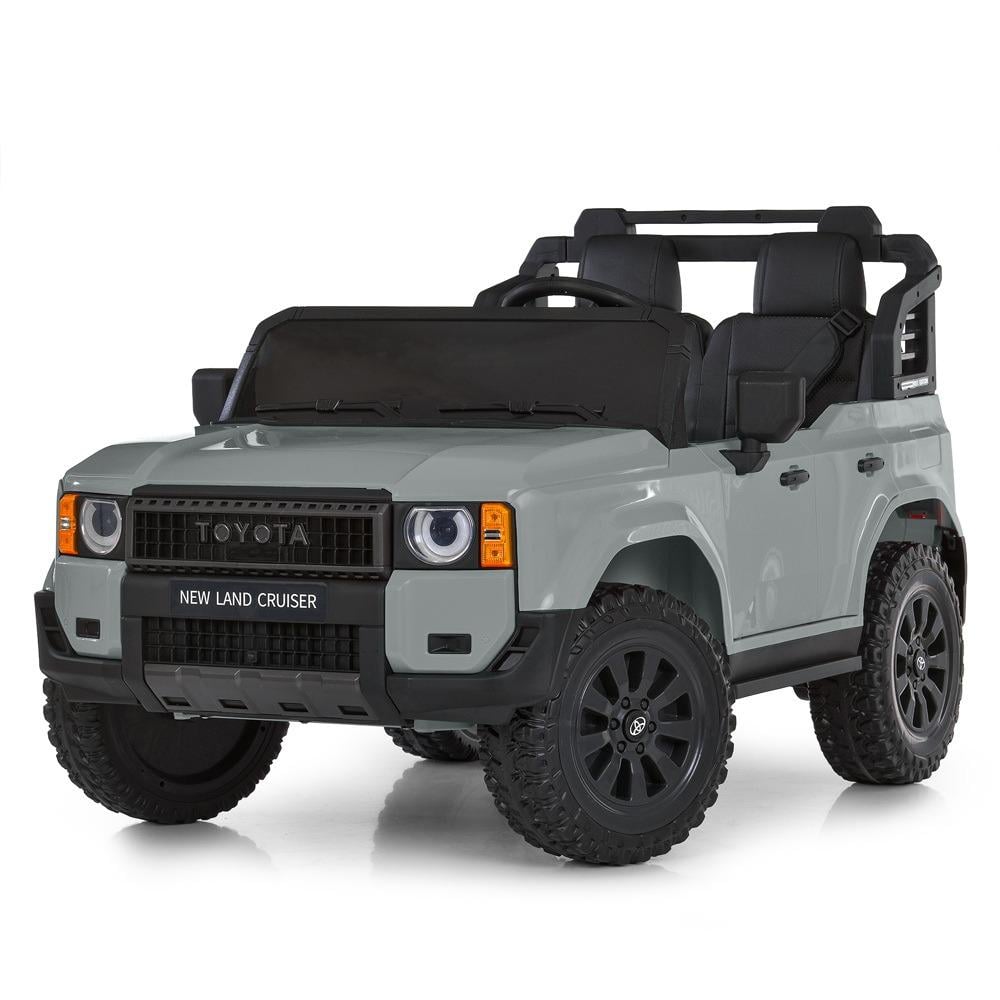 Детский двухместный электромобиль джип Toyota Land Cruiser Bambi M 6280EBLR-11 Серый (1876941715)