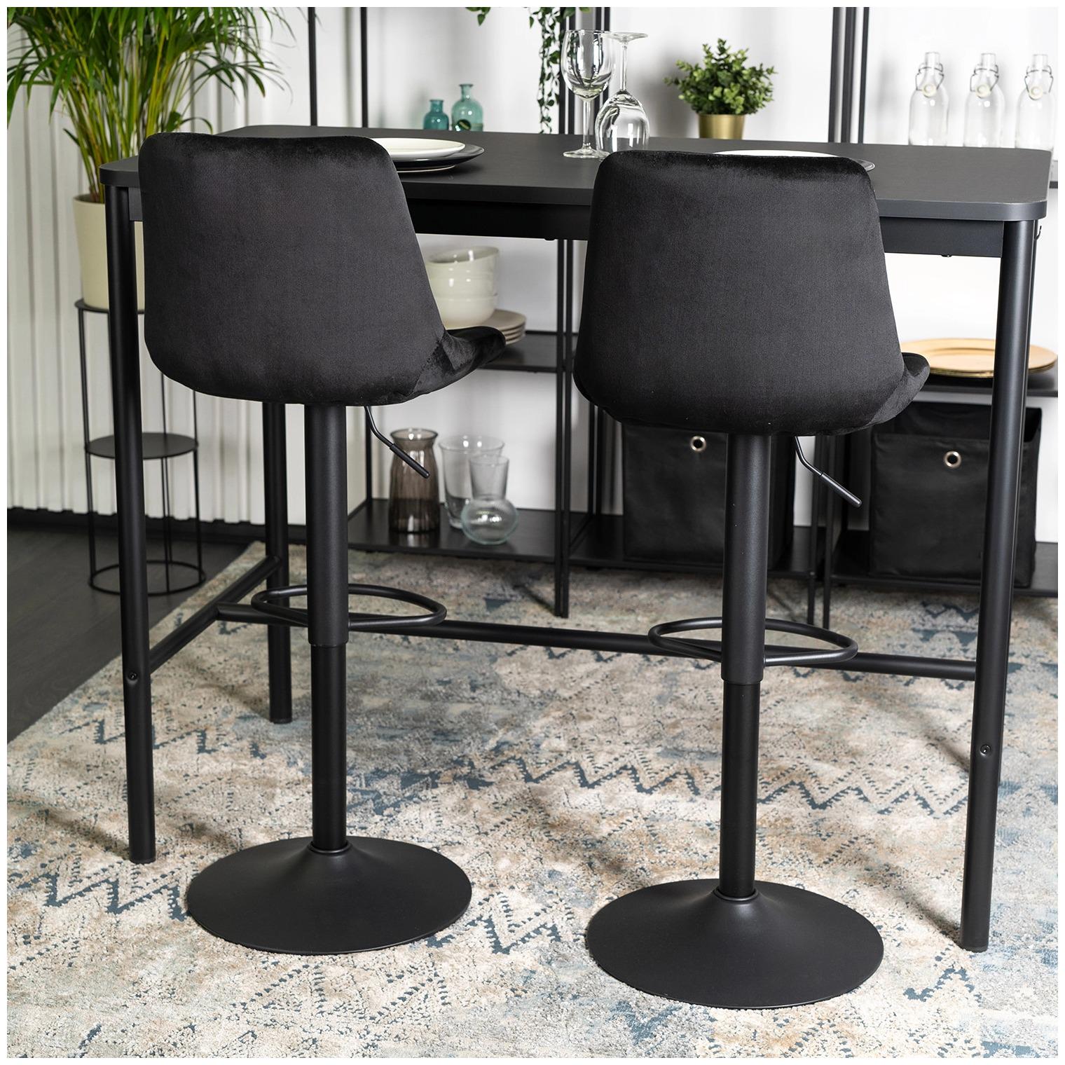 Барный стул Mebel Elite ARCOS 2 Welur Черный (ME.ARCOS2/CZ/V/H) - фото 10 Барный стул Mebel Elite ARCOS 2 Welur Черный (ME.ARCOS2/CZ/V/H) - фото 10