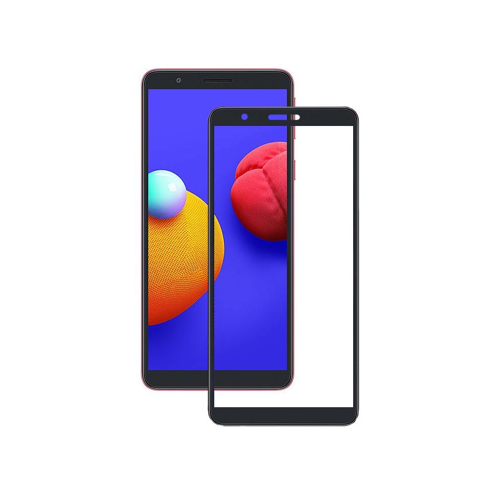 Защитное стекло Glass Full Glue для Samsung A01 Core Black (6934)
