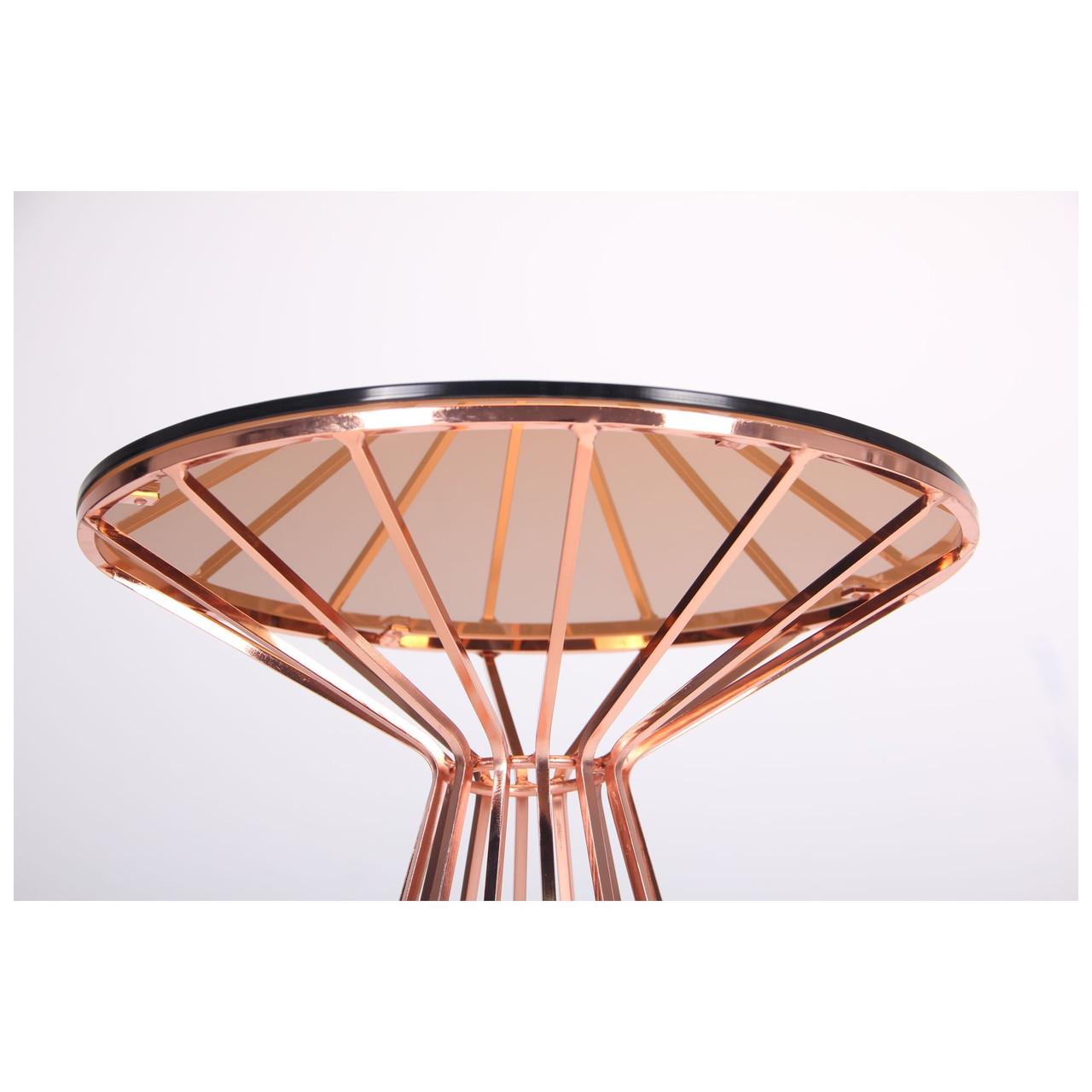 Стол Canary glass top Rose gold - фото 4