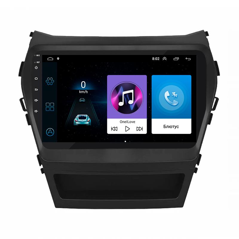 Штатна магнітола Lesko для Hyundai Santa Fe 2012-2018 9" 1+16 Wi-Fi GPS Optima