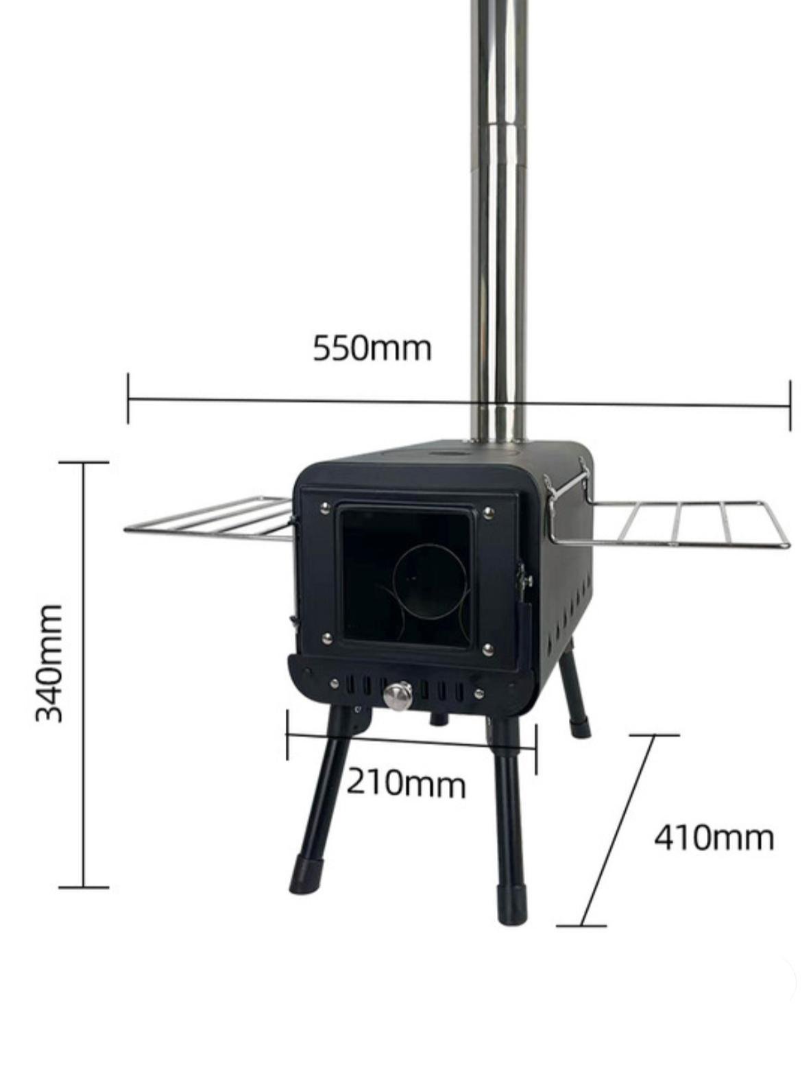 Піч дров'яна Optima для намету вулична з вуглецевої сталі Чорний (Z-2405H) - фото 8 Піч дров'яна Optima для намету вулична з вуглецевої сталі Чорний (Z-2405H) - фото 8