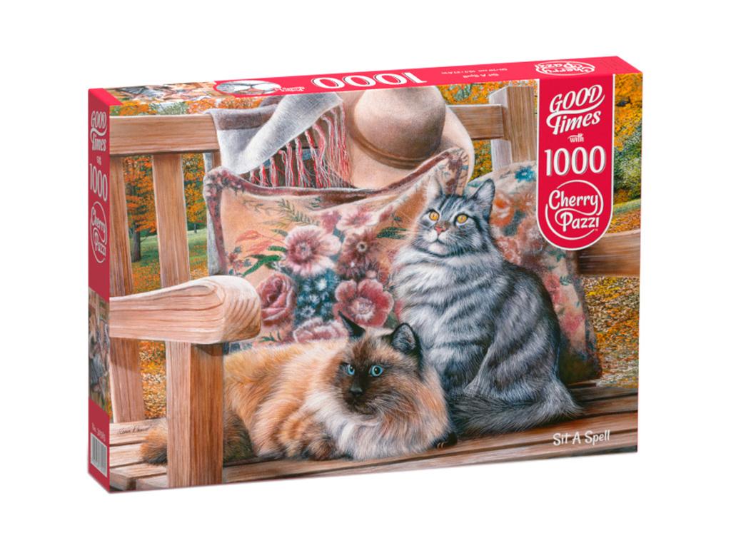 Пазли CherryPazzi 1000 Котячі посиденьки 30585 50х70 см (MTT-190229)