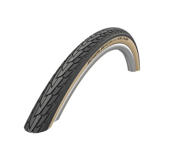 Покрышка велосипедная Schwalbe ROAD CRUISER K-Guard Active B/G HS484 GREEN 50EPI 28"x1,4" 700x35C/37-622 (TIR-64-13)