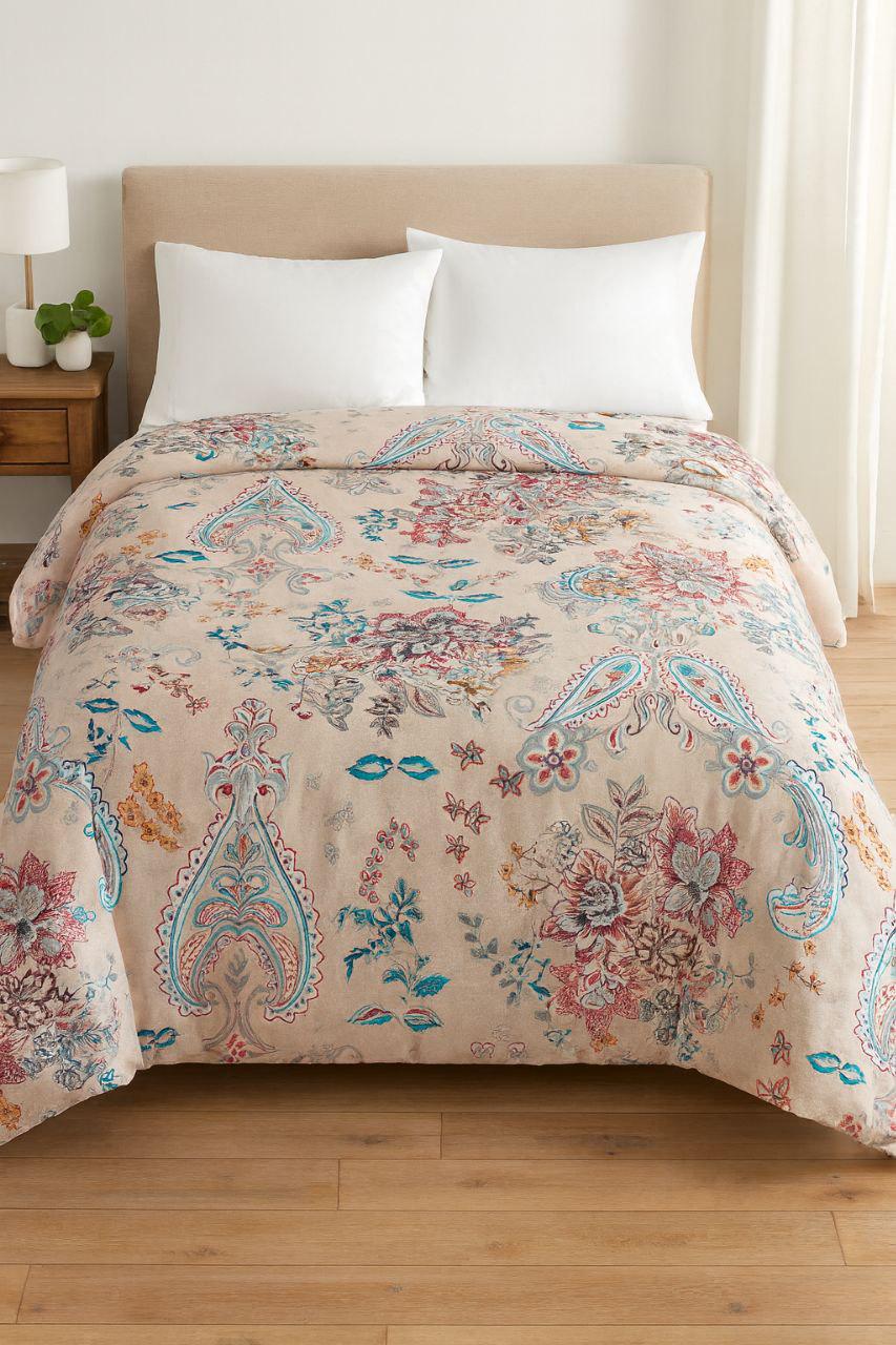 Підковдра dobradia бязь 100% бавовна вензель 150х200 см Рожевий