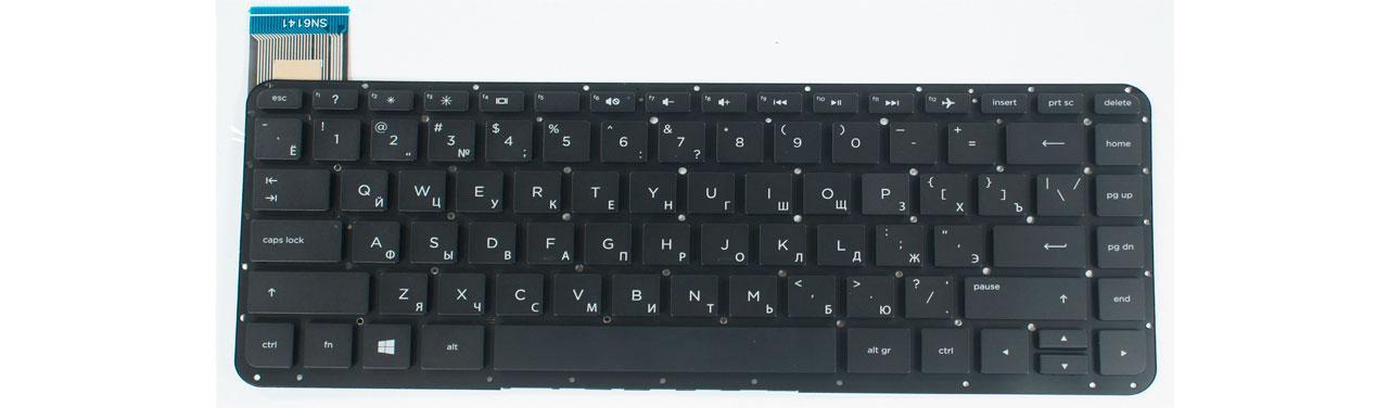 Клавиатура для ноутбука HP Pavilion 14z-B000 матовая (697904-251)