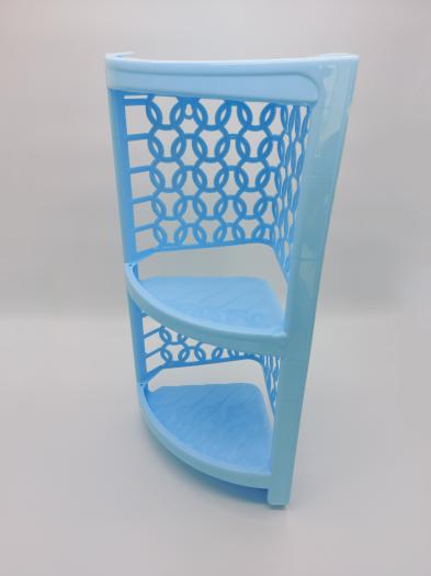 Полка для ванной комнаты P-100 угловая пластмассовая 3 яруса (19769) Полка для ванной комнаты P-100 угловая пластмассовая 3 яруса (19769)