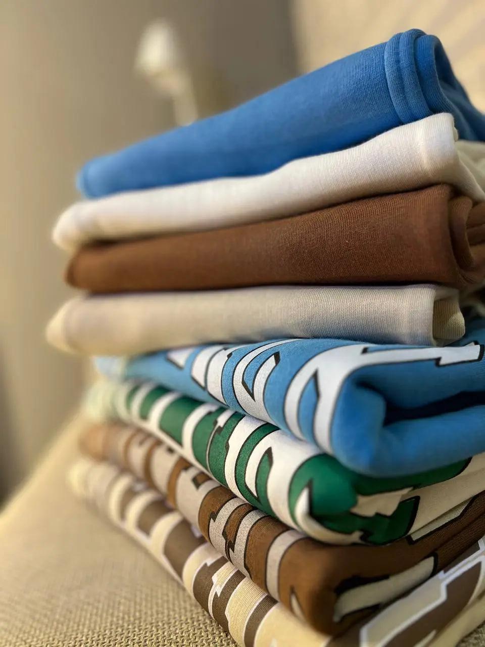 Костюм женский QUZEN 388-488 свитшот брюки палаццо широкие на флисе M Голубой (2820) - фото 8 Костюм женский QUZEN 388-488 свитшот брюки палаццо широкие на флисе M Голубой (2820) - фото 8