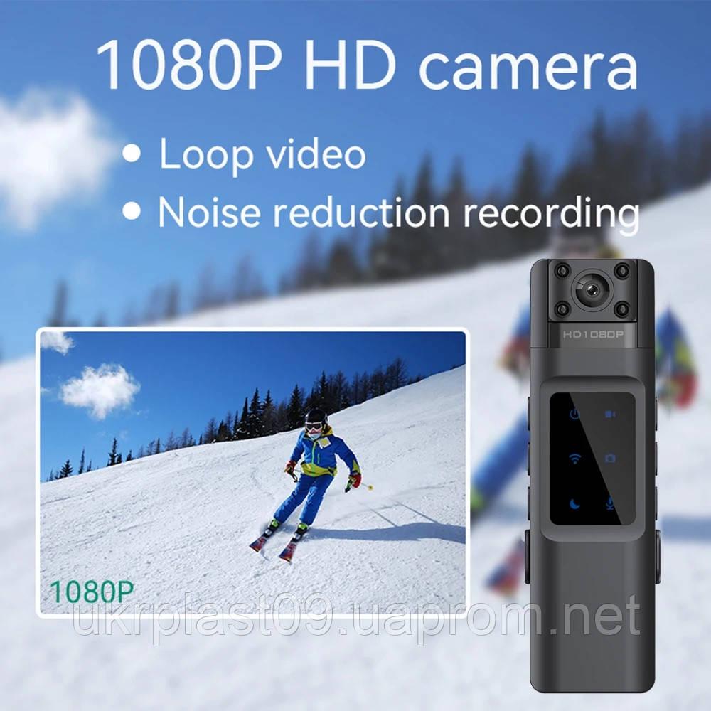 Боди-камера нагрудная HD H1080 p2p WiFi поворотная аккумулятор 1000мАч - фото 7