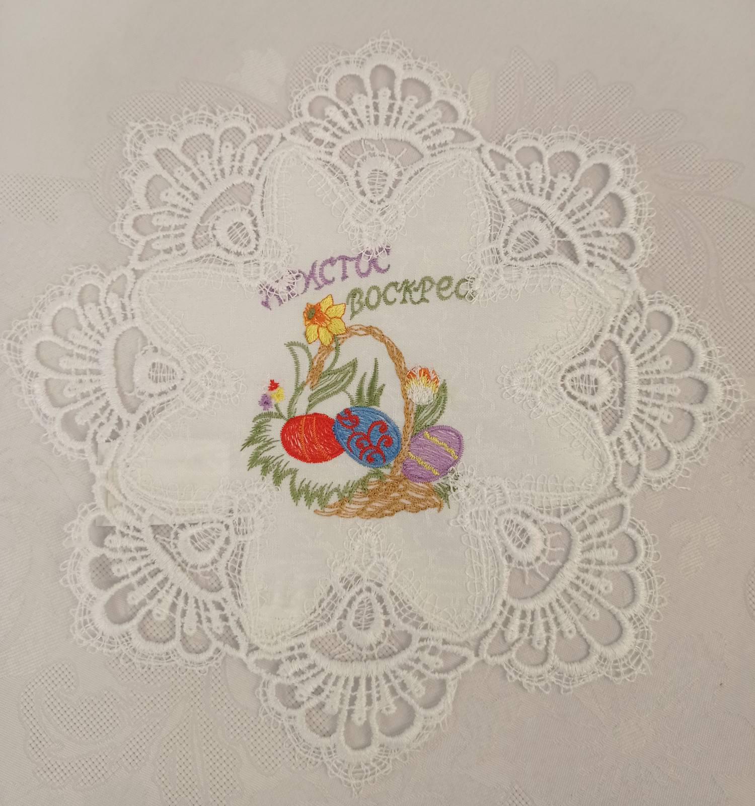 Салфетка пасхальная KEUY Easter Holiday D-30 White (CN14671)