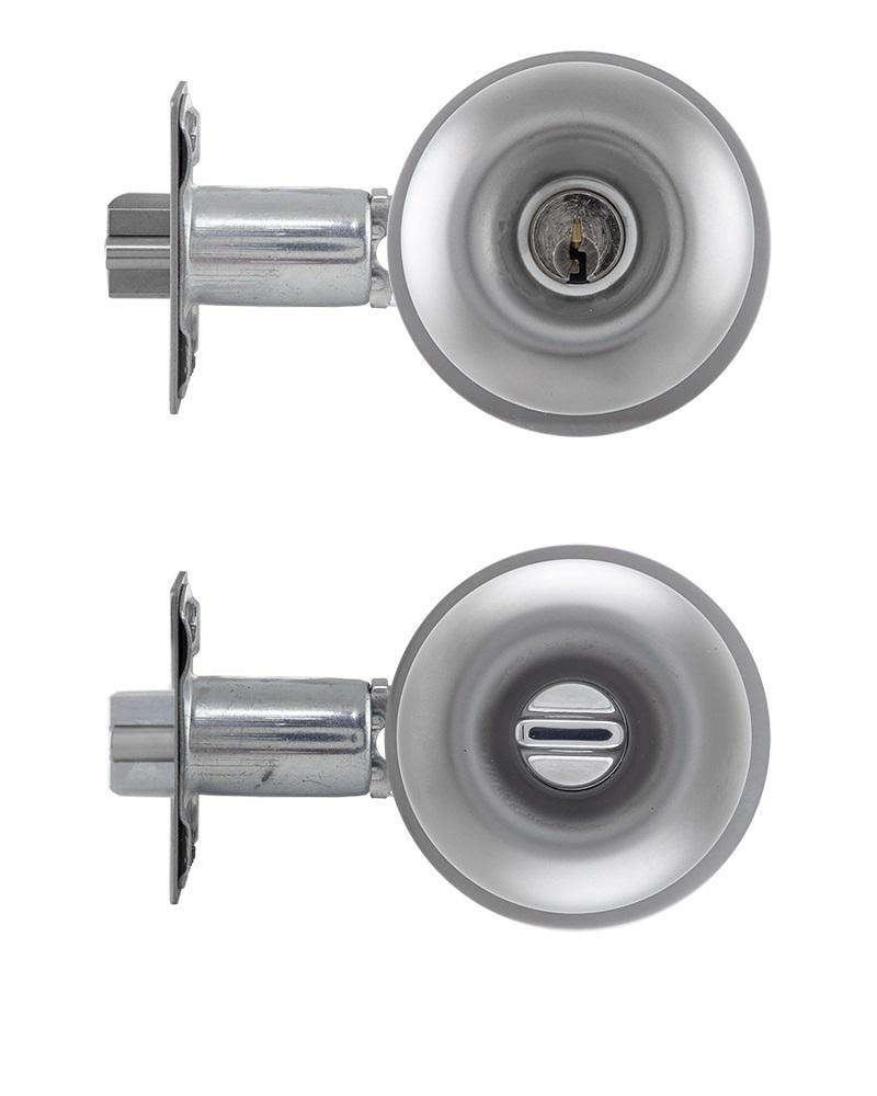 Ручка-кноб TESA BOLA KNOBSET 3900U0 із замком та фіксатором Хром матовий (TES-3900U0CM) - фото 4 Ручка-кноб TESA BOLA KNOBSET 3900U0 із замком та фіксатором Хром матовий (TES-3900U0CM) - фото 4