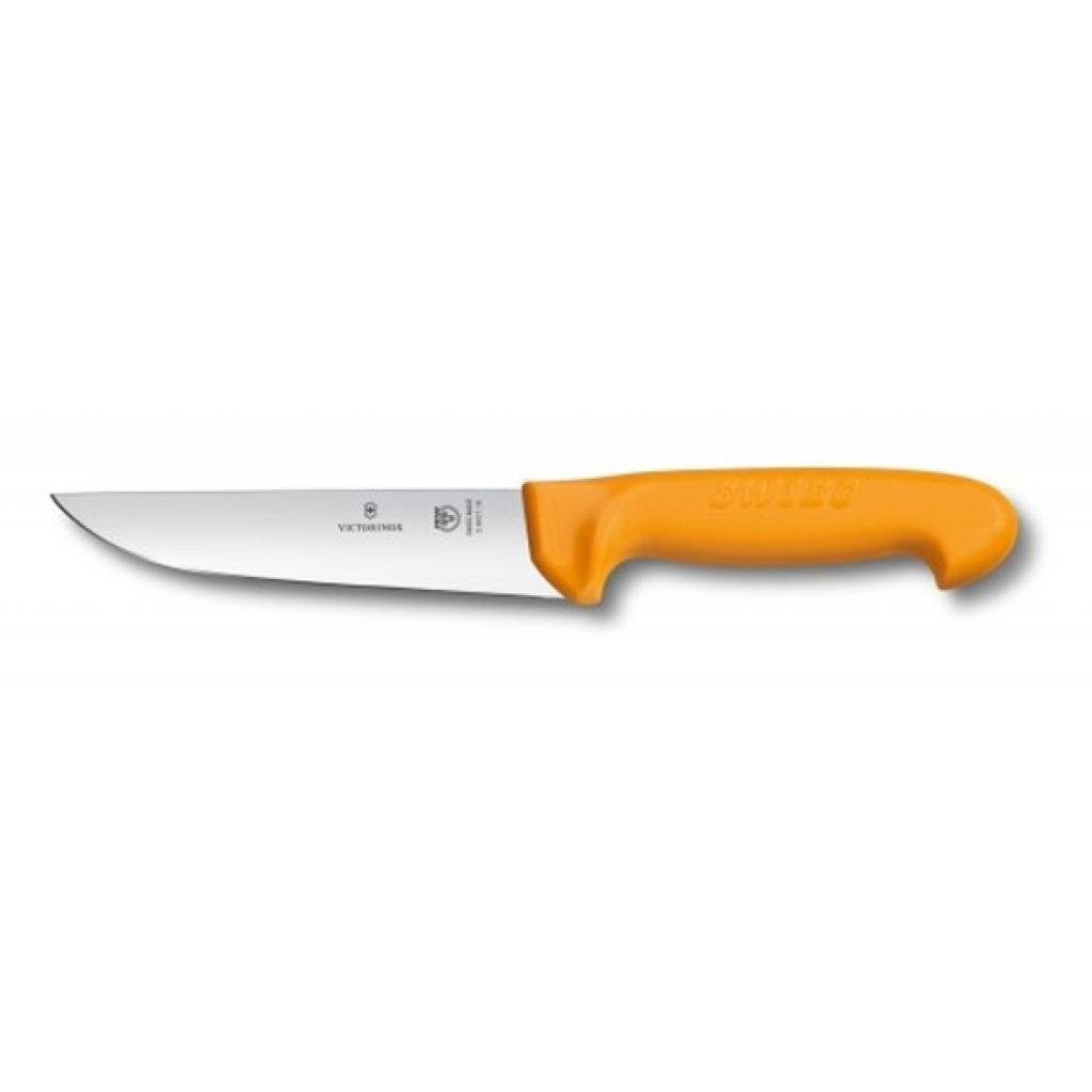 Кухонный нож Victorinox Swibo Butcher 18 см Оранжевый (5.8421.18)