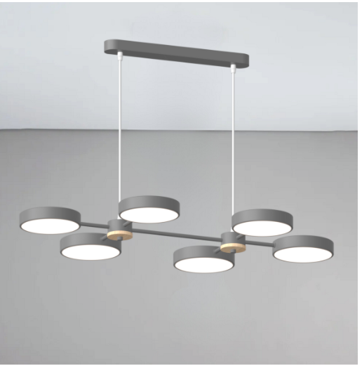 Люстра подвесная светодиодная Sirius 6 108 Вт Серый (XI3284/6)