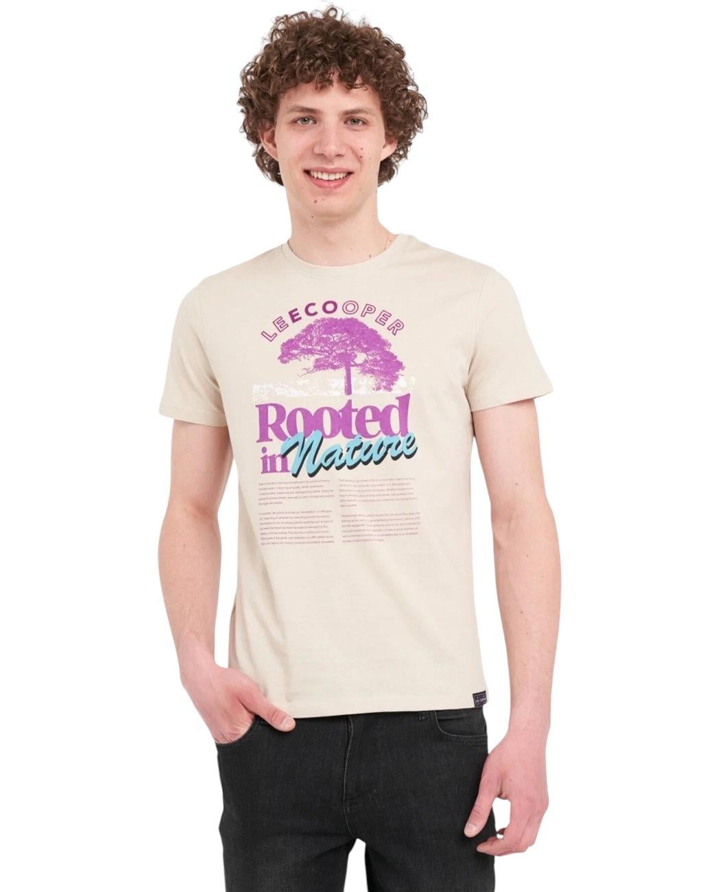 Футболка чоловіча Lee Cooper 10196572.0404 L Кремовий (5942723152046)