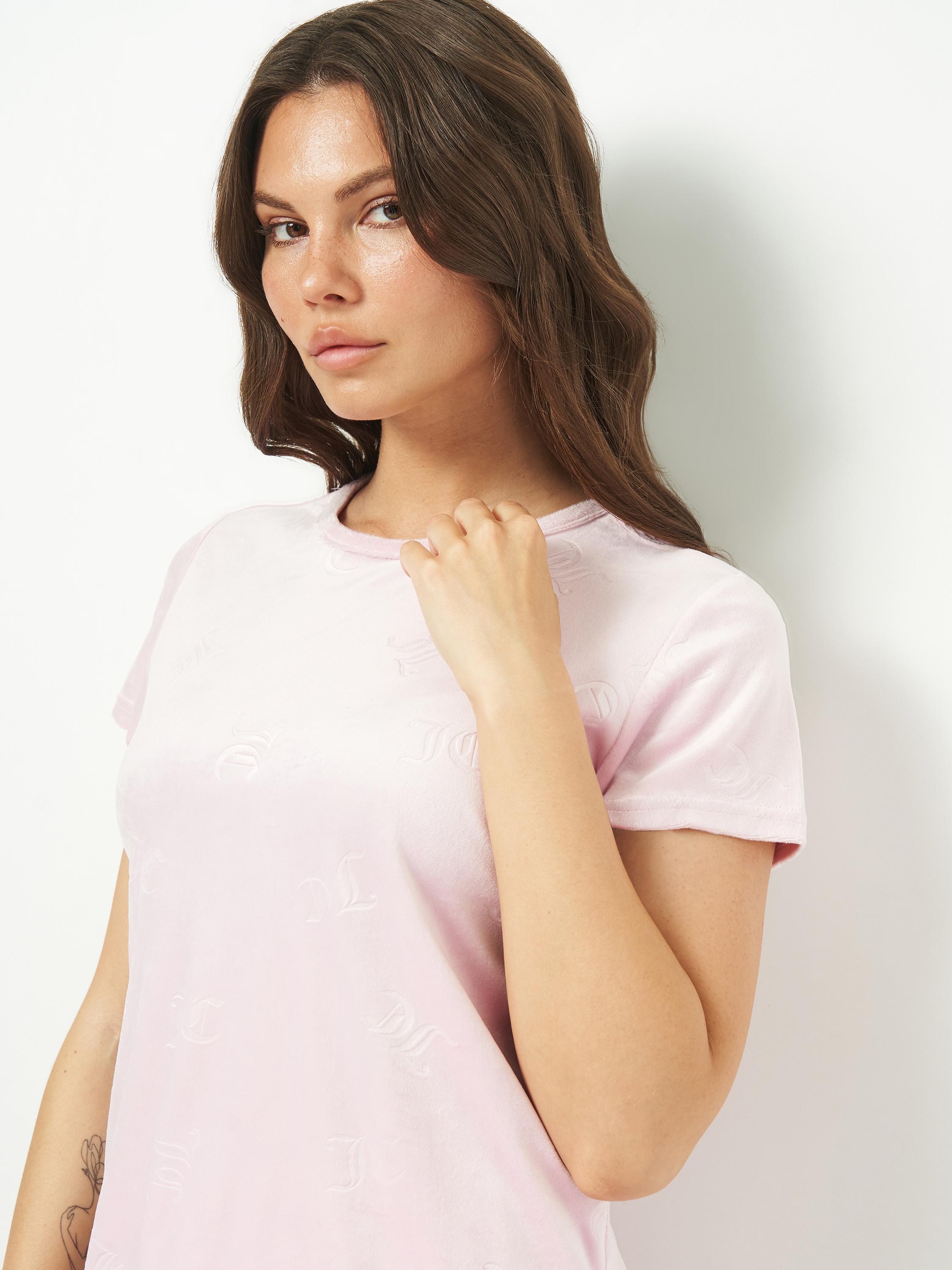 Пижама женская велюровая FS Juicy JC футболка/шорты S Powder (7644) - фото 5 Пижама женская велюровая FS Juicy JC футболка/шорты S Powder (7644) - фото 5