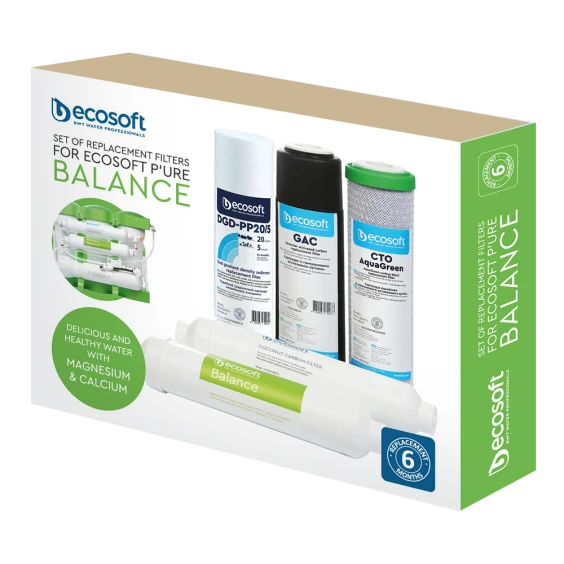 Картриджі змінні для Ecosoft P’URE Balance і Ecosoft SENSE на 12 місяців - фото 2