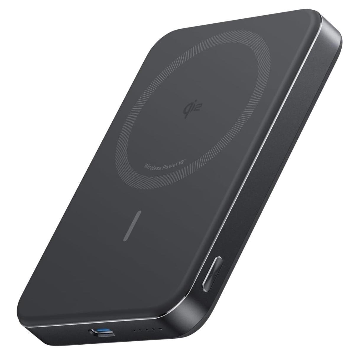 Повербанк Anker Ultra-Slim 10000 mAh MagGo Qi2 15W з ультрашвидкою зарядкою MagSafe Black