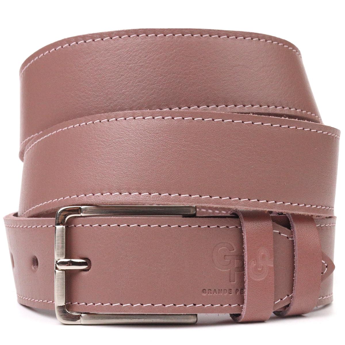 Ремень женский кожаный Grande Pelle Leather Belt 21459 Розовый