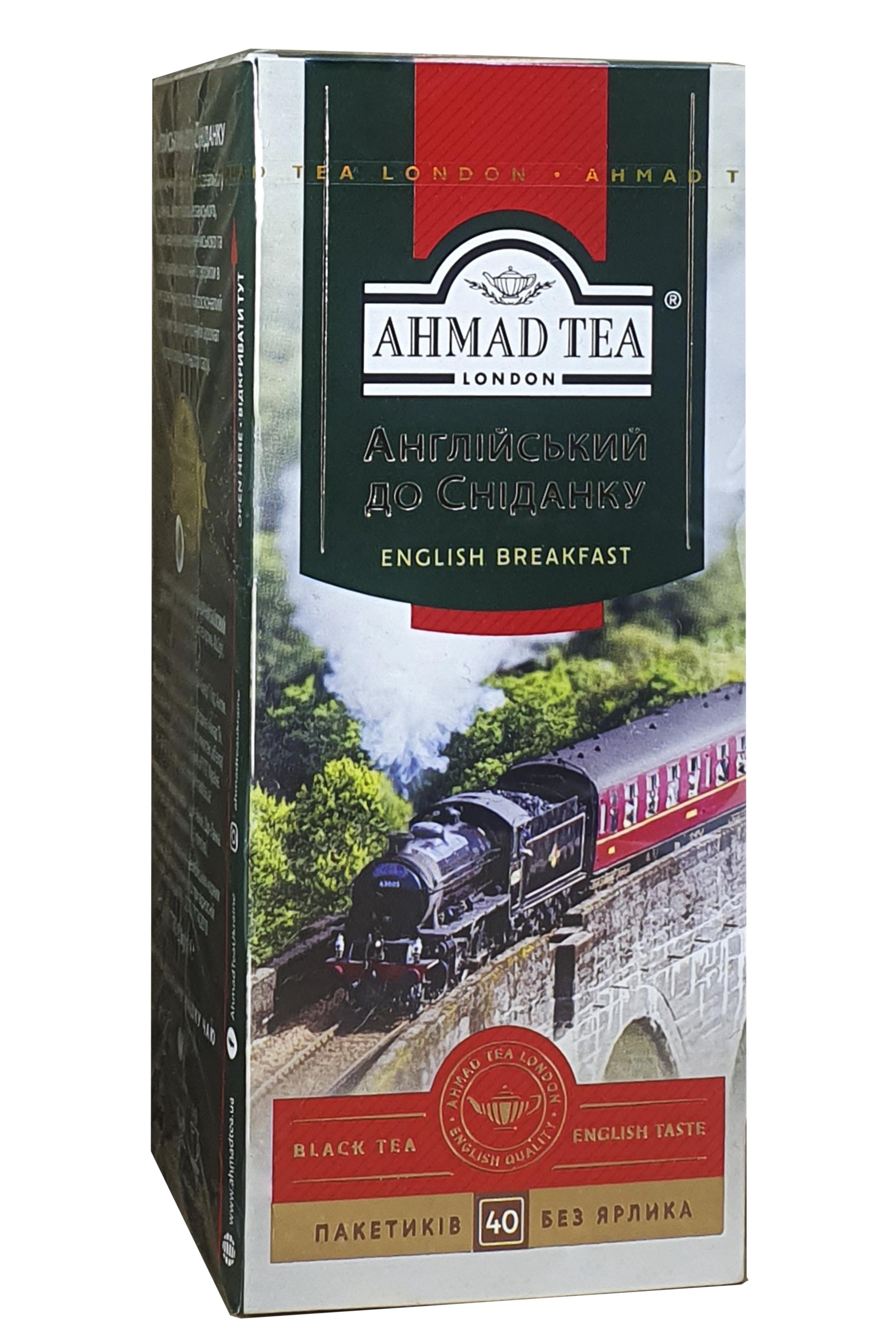 Чай Ahmad English Breakfast черный в пакетиках 40 шт. х 2 г (915)