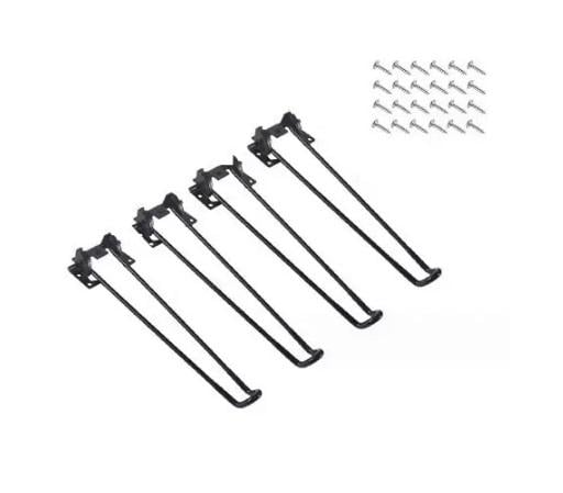 Набор ножки для стола из эпоксидной смолы 420x97x7 мм 4 шт. Черный (7009)