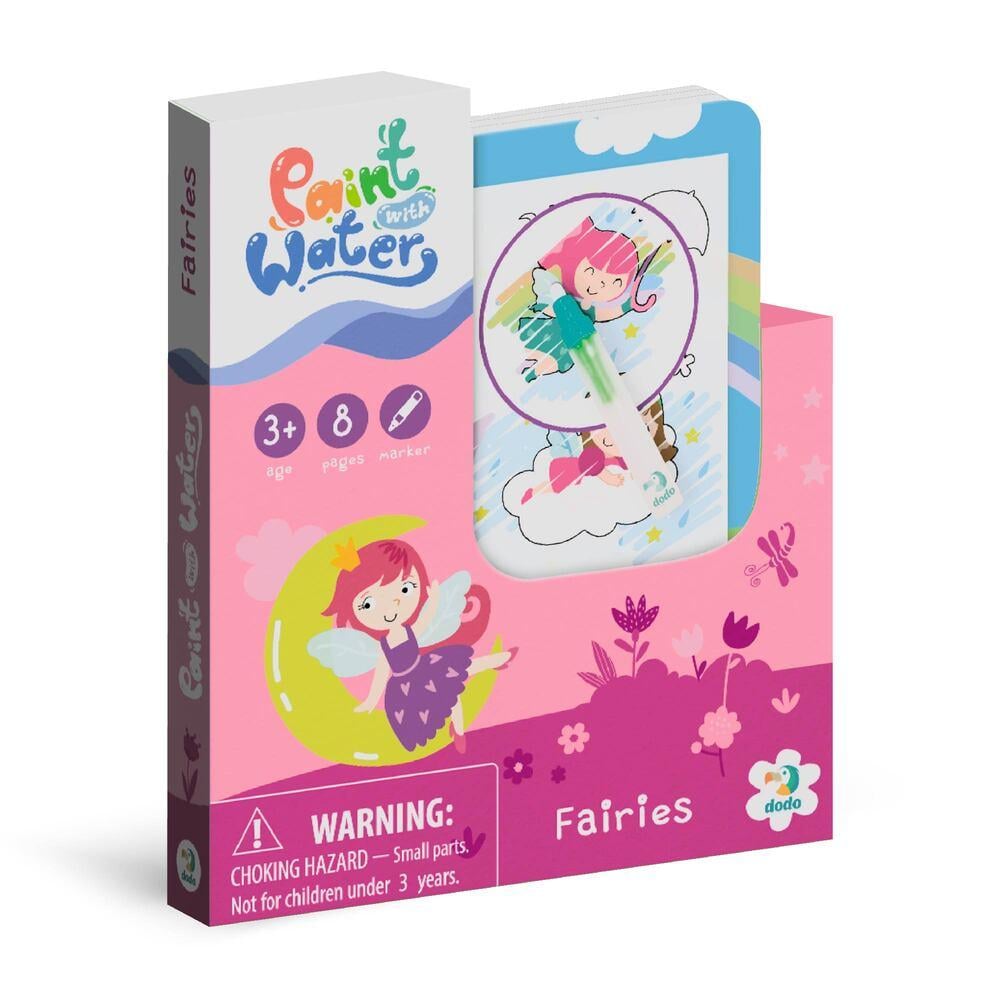 Водная раскраска DoDo Феи 8 страниц/маркер в коробке (114349)
