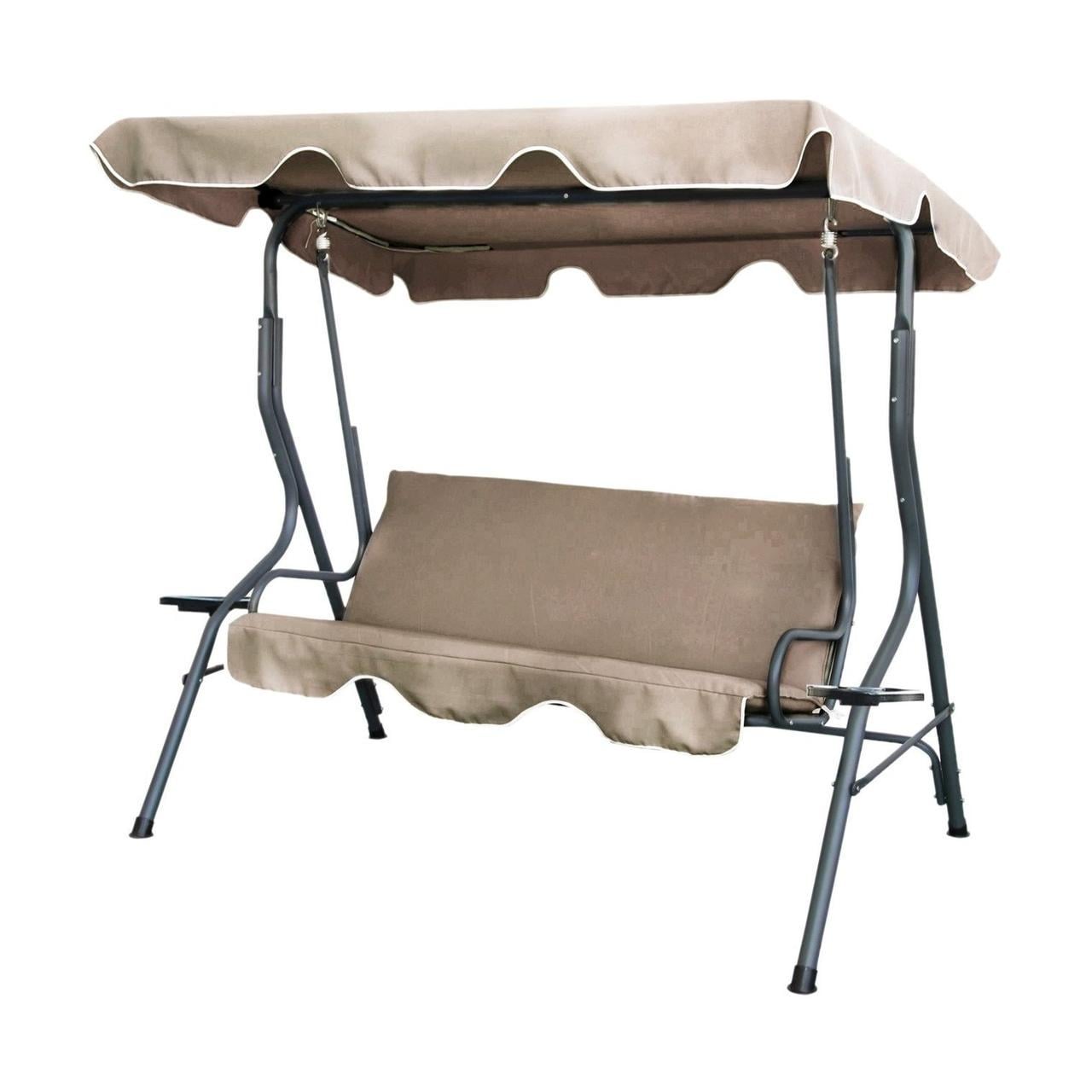 Садова гойдалка VOLSO VS 0735a з тримачами чашок Бежевий