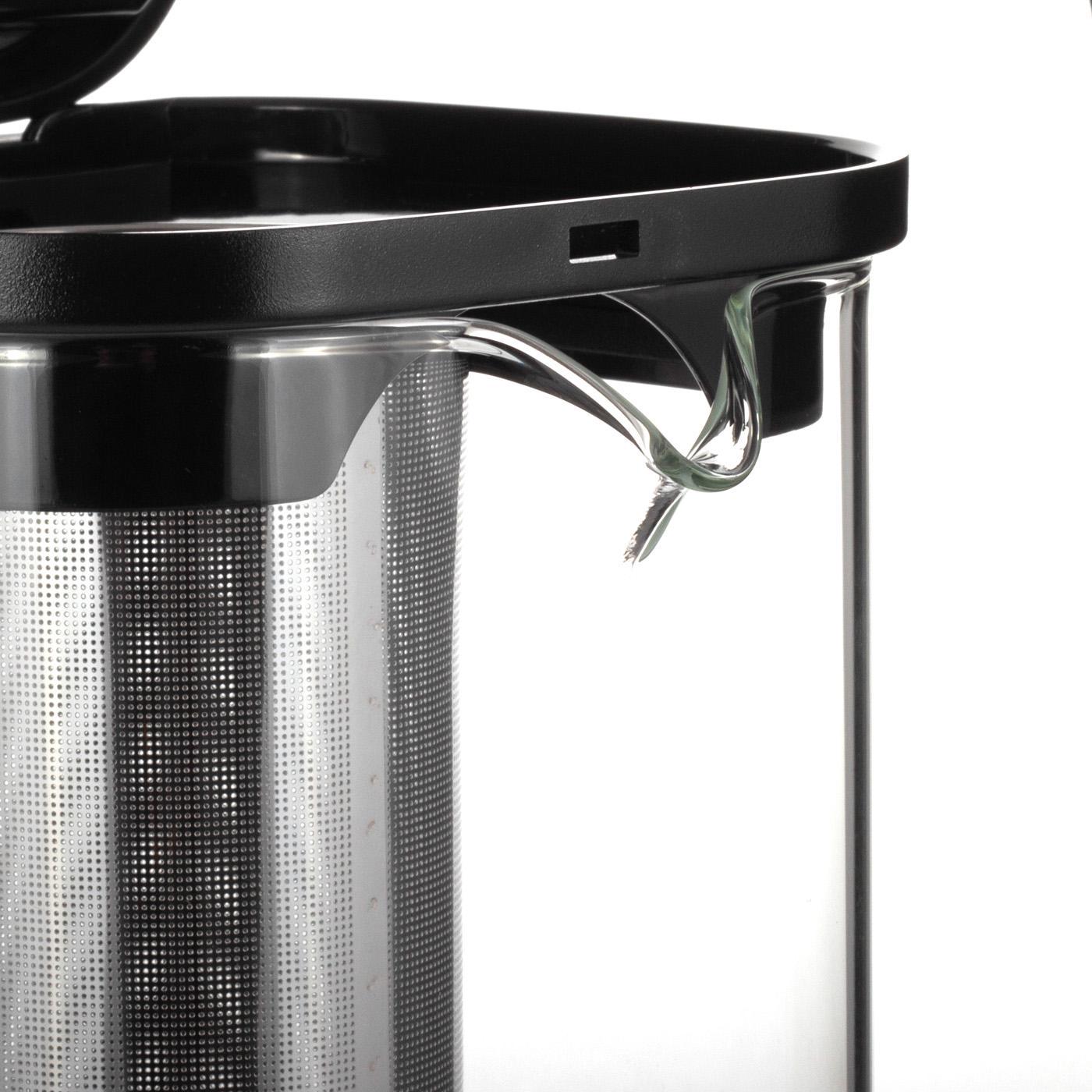 Заварювальний чайник із знімним ситечком Kamille KM-0778М із нержавіючої сталі та термостійкого скла 1000 мл Прозорий (150-84-0778М) - фото 7 Заварювальний чайник із знімним ситечком Kamille KM-0778М із нержавіючої сталі та термостійкого скла 1000 мл Прозорий (150-84-0778М) - фото 7