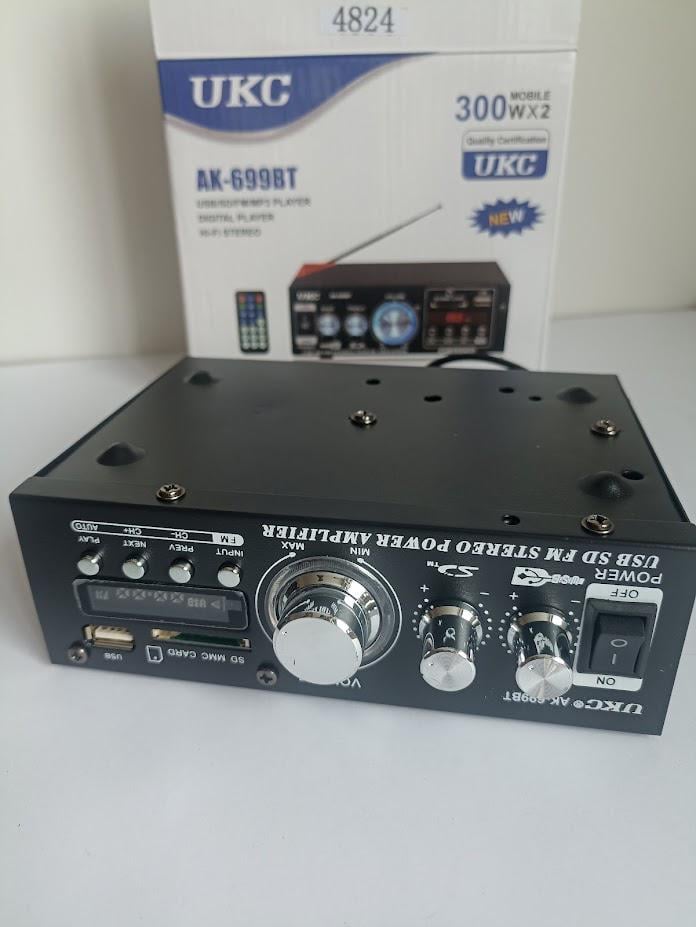 Підсилювач звуку UKC AK-699BT з Bluetooth 2x180 Вт