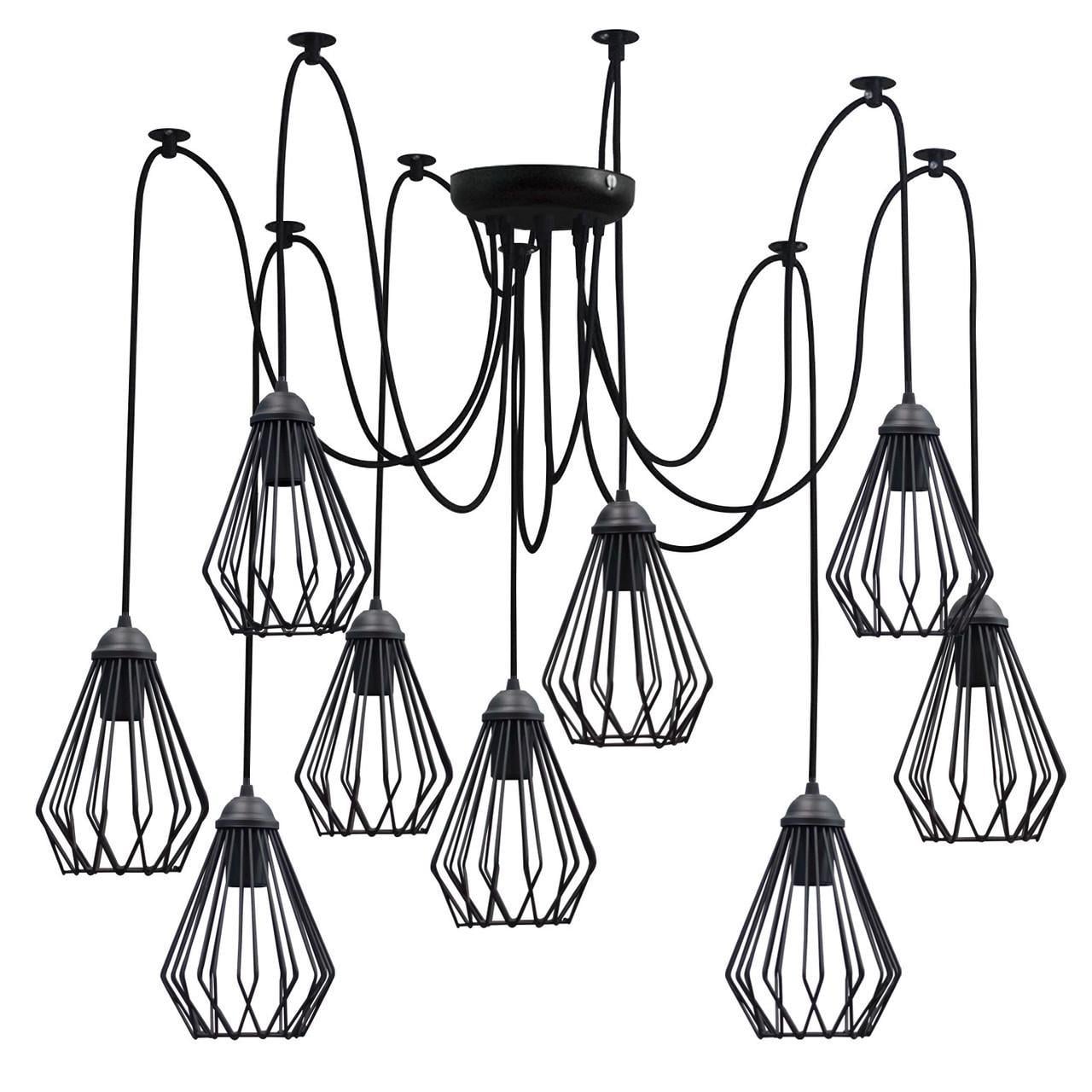 Люстра MSK ELECTRIC Silvia паук 9 плафонов (NL 05371-9)