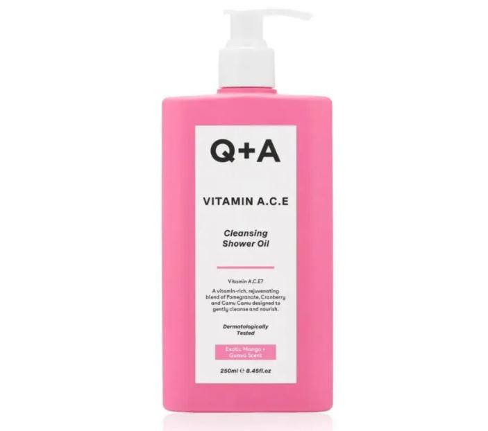 Масло для душа витаминизированное Q+A Vitamin A.C.E Cleansing Shower Oil 250 мл (QA6296)