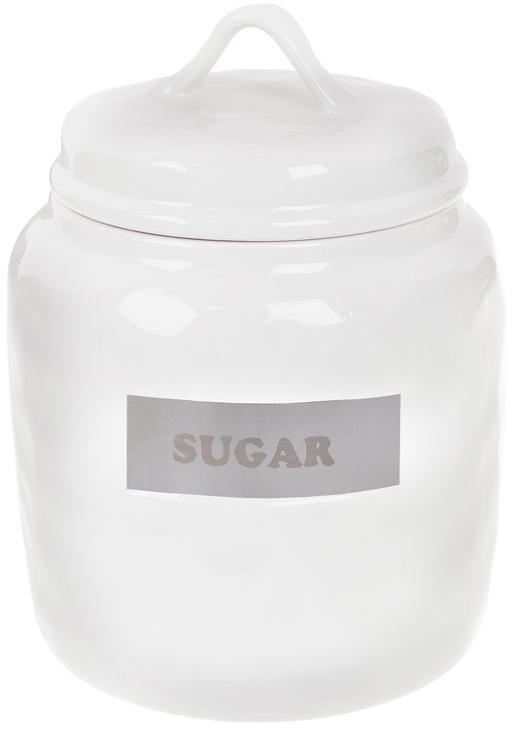 Банка фарфоровая Necollie Sugar 1500 мл Белый (BD-945-321)