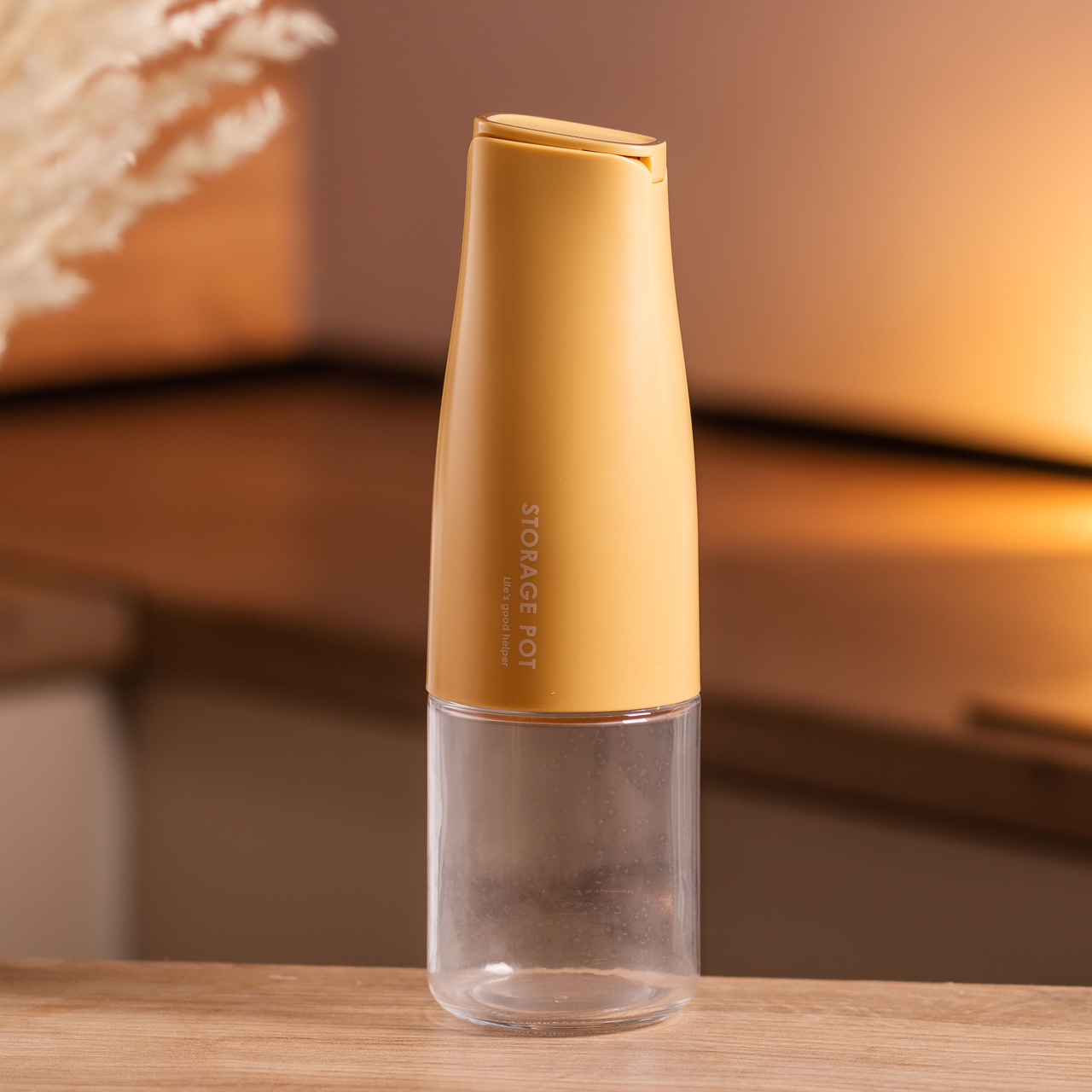 Бутылка для масла и уксуса с гравитационной крышкой 500 мл Желтый (HP-34-9Y) - фото 2