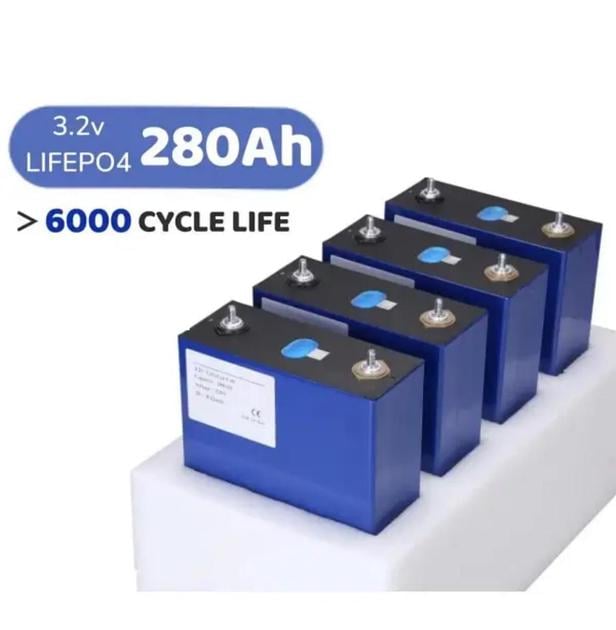 Набір акумуляторних батарей EVE LiFePO4 LF 280 K 3,2V 280Ah 896Wh 4 шт. GRADE-A+ - фото 3