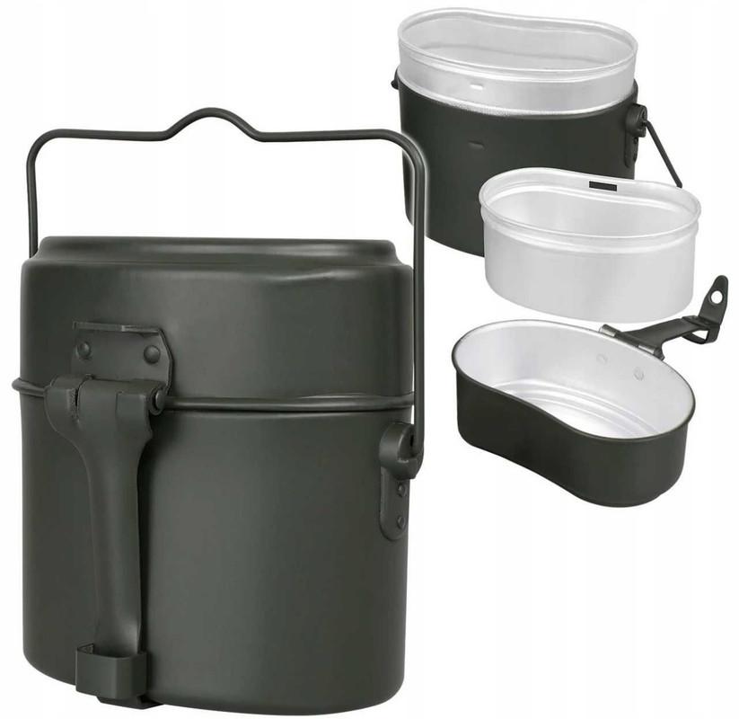 Казанок армейский походный Mil-Tec Bundeswehr из трех частей (14664000) - фото 4 Казанок армейский походный Mil-Tec Bundeswehr из трех частей (14664000) - фото 4