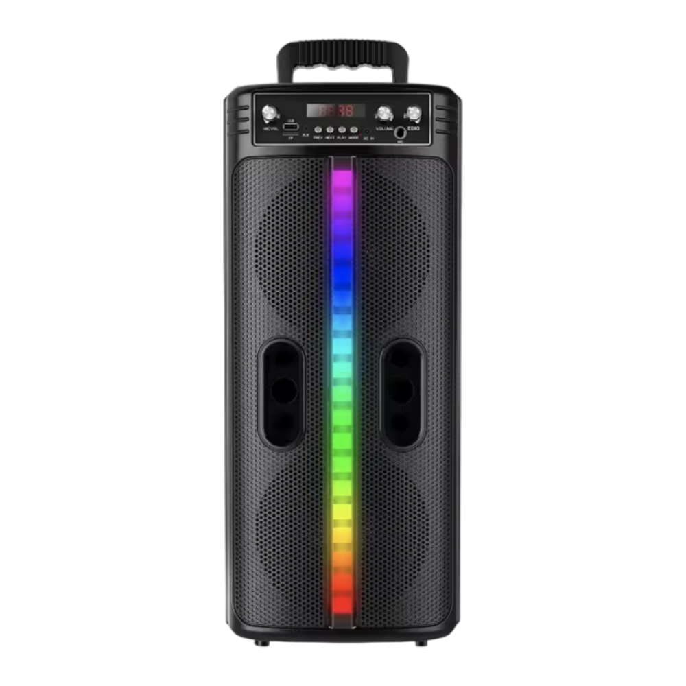 Портативна колонка акумуляторна USB Bluetooth з мікрофоном 8,5" 40 W (2806)