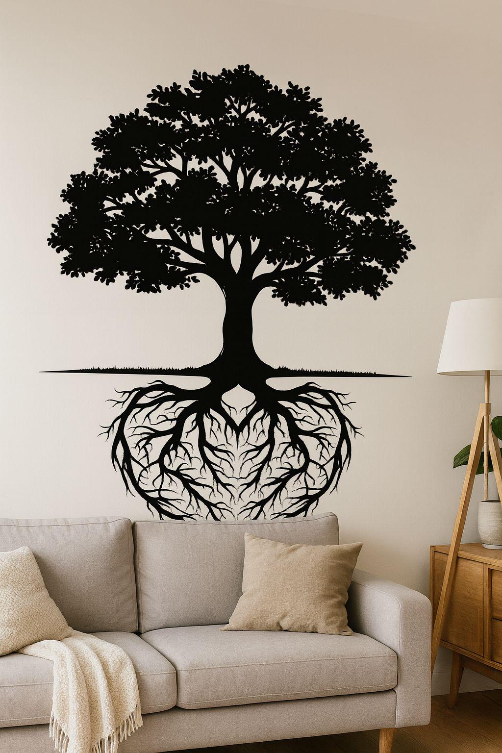 Декоративное панно Дерево, держащее мир своими корнями 70х52 см (MP-113-3)