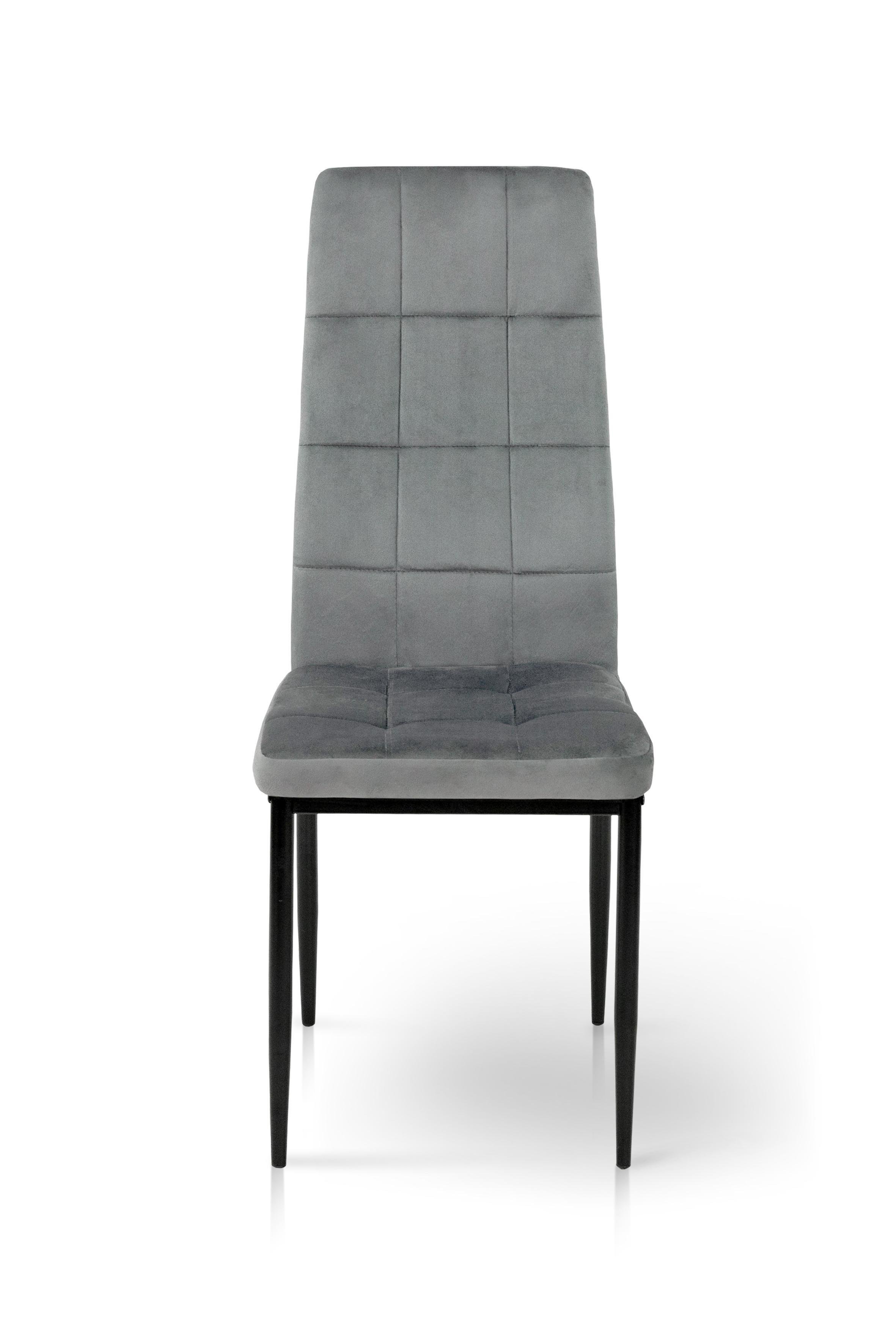 Стілець для кухні та вітальні ГРЕЙС Айс 410х980х510 мм Чорний/Сірий (GAА0056133)