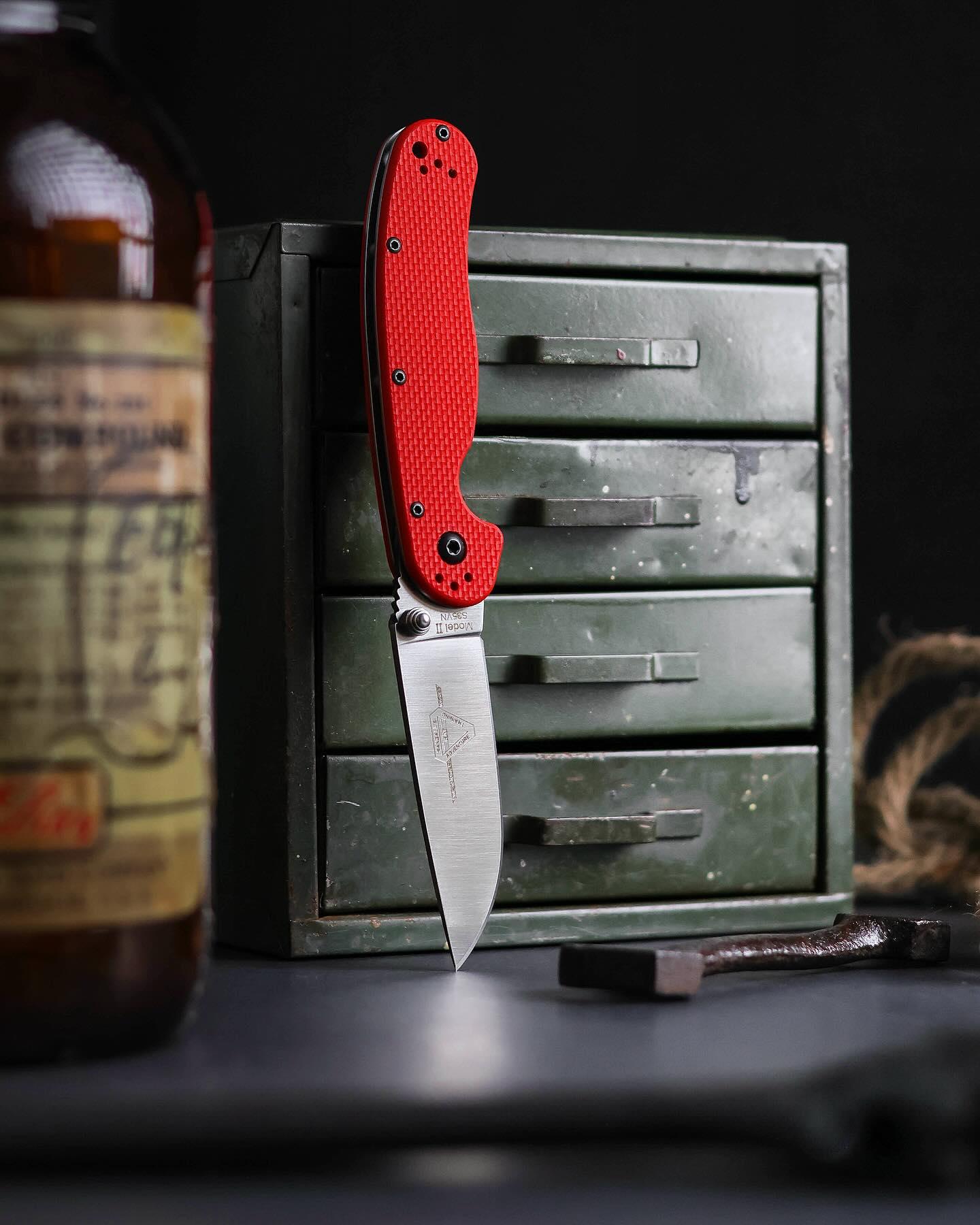 Ніж Ontario Rat Model 2 G-10 Red S35VN (8064) - фото 6 Ніж Ontario Rat Model 2 G-10 Red S35VN (8064) - фото 6