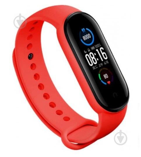 Ремінець BeWatch для Xiaomi Mi Band 6 силіконовий Червоний (1540613)