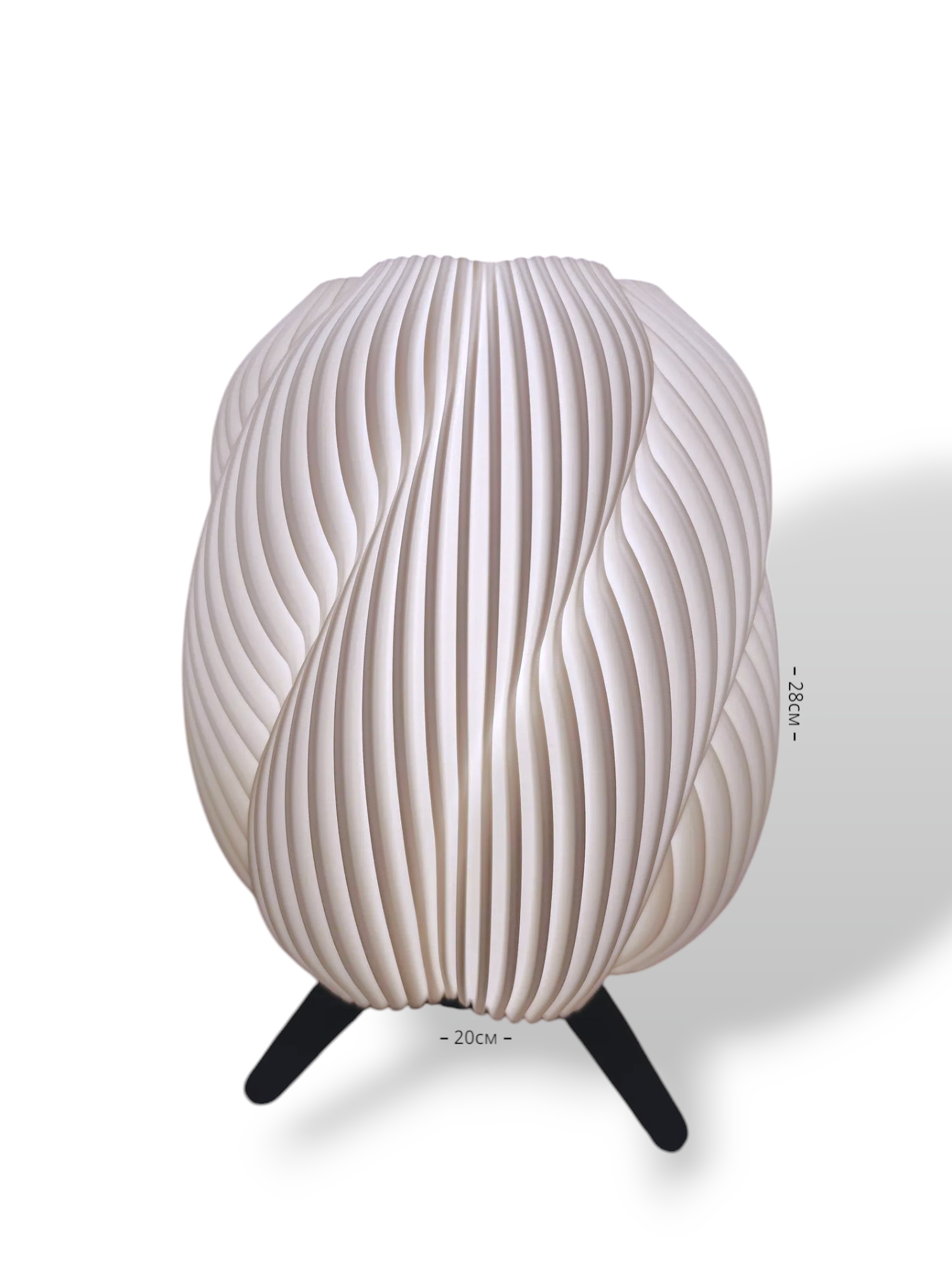 Настольная лампа декоративная WellBrand AirWave Modern E27 XL 20х20х28 см White/Black - фото 9 Настольная лампа декоративная WellBrand AirWave Modern E27 XL 20х20х28 см White/Black - фото 9