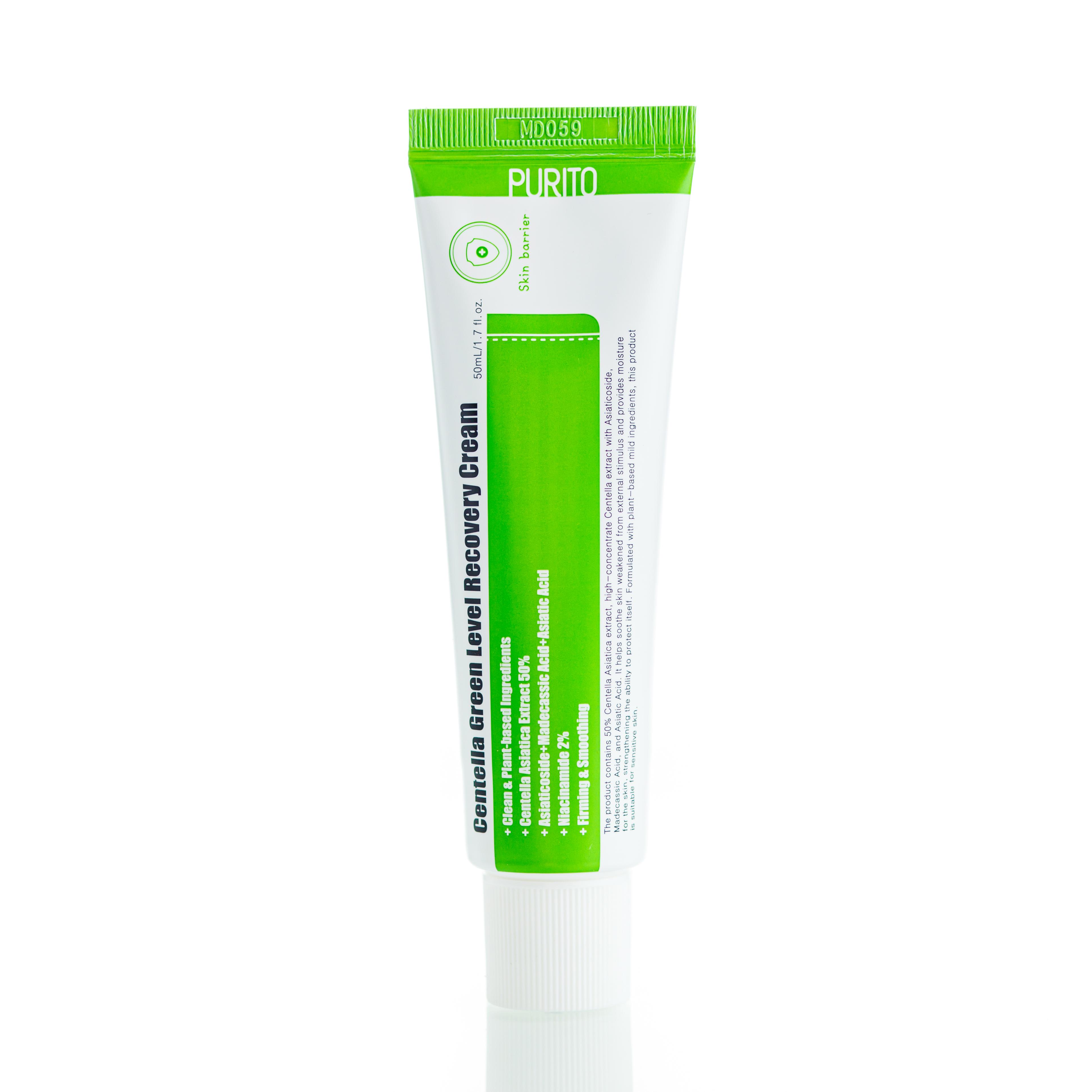 Крем із центеллою відновлюючий заспокійливий Purito Centella Green Level Recovery Cream 50 мл - фото 1