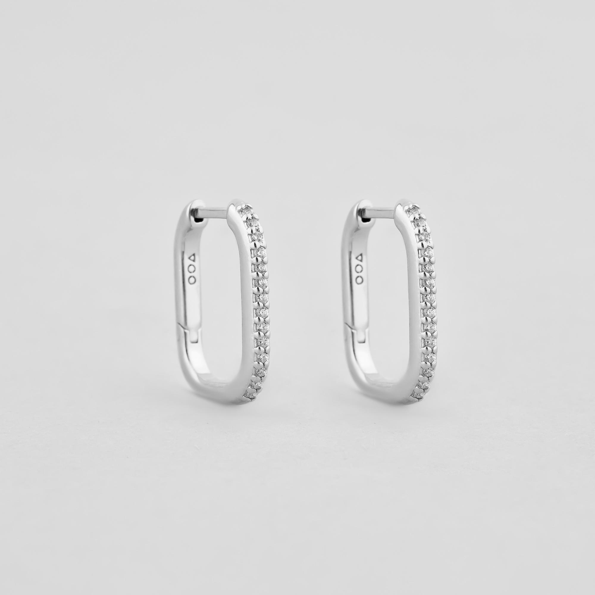 Серебряные серьги Minimal Идеальные пропорции (13261)